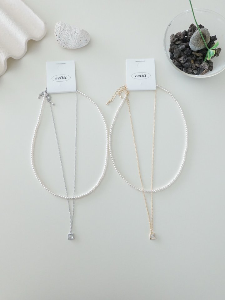 Eeiitt - Korean Women Fashion - #womensfashion - Stephanus Layered Pearl Necklace - 9