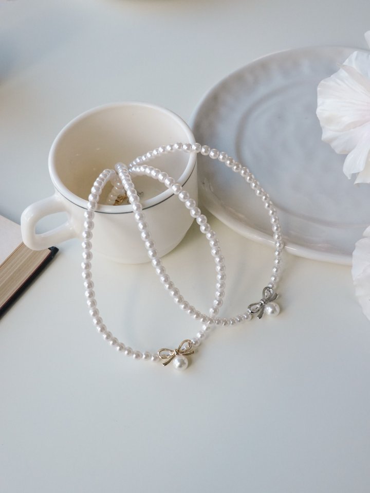 Eeiitt - Korean Women Fashion - #womensfashion - Elysian Ribbon Necklace - 2