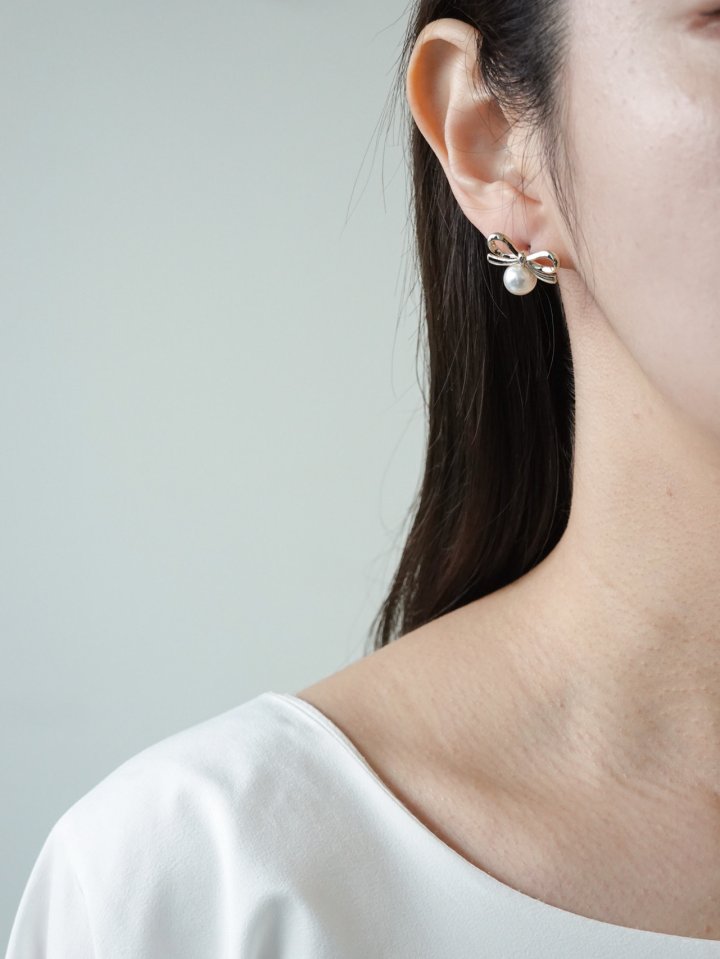 Eeiitt - Korean Women Fashion - #womensfashion - Elysian Ribbon Earring