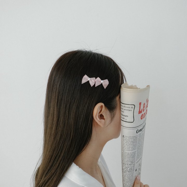 Eeiitt - Korean Women Fashion - #womensfashion - Pretty Double Ribbon Hairpin - 9