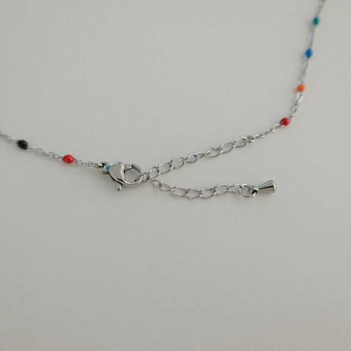 Eeiitt - Korean Women Fashion - #womensfashion - Double Rainbow Pearl Necklace - 6