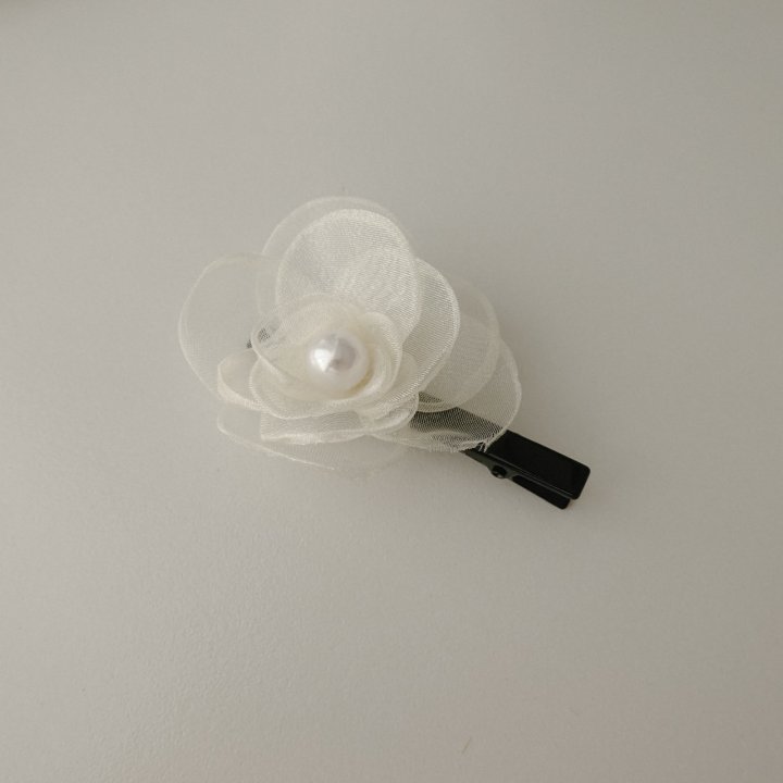 Eeiitt - Korean Women Fashion - #womensfashion - See Through Flower Hairpin - 5
