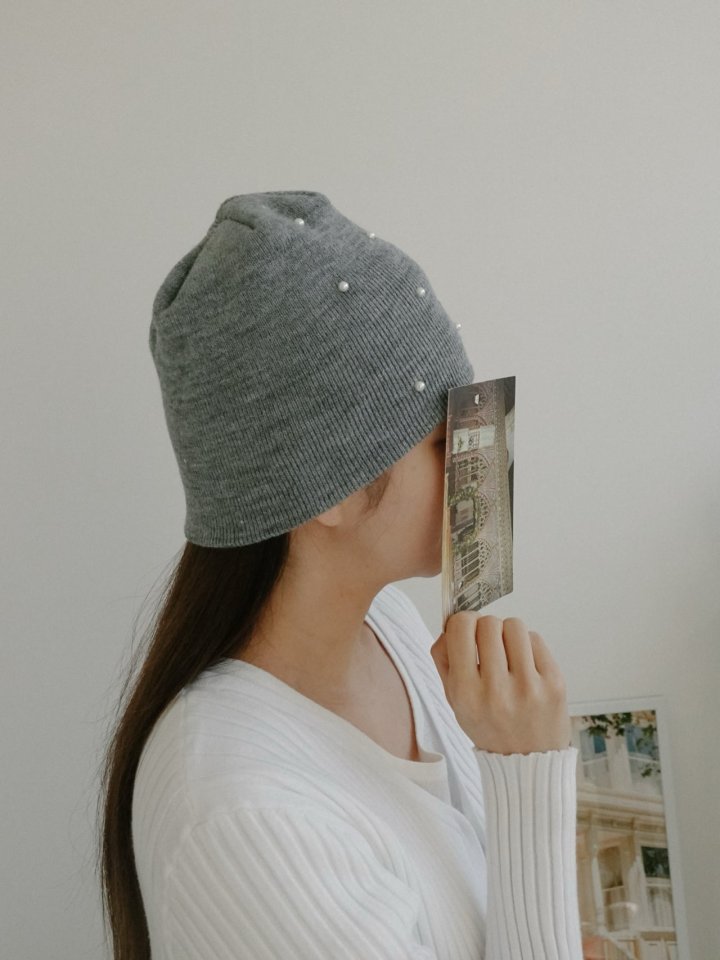 Eeiitt - Korean Women Fashion - #womensfashion - Mini Pearl Beanie - 8
