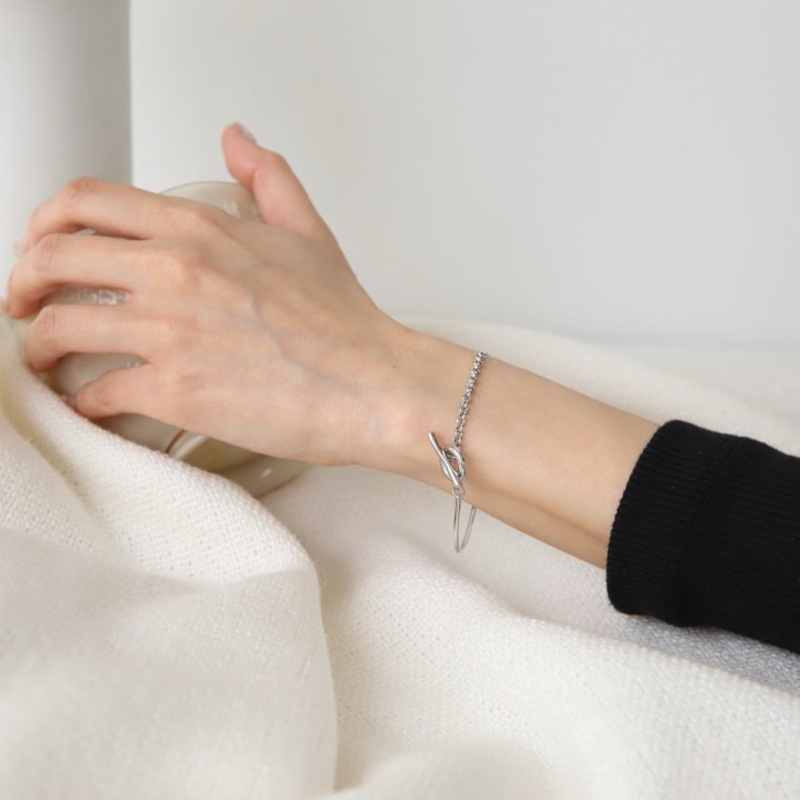 Eeiitt - Korean Women Fashion - #womensfashion - Dia Simple Bracelet - 9