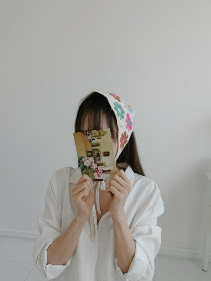 Eeiitt - Korean Women Fashion - #womensfashion - Color Flower Hair Kerchief - 11