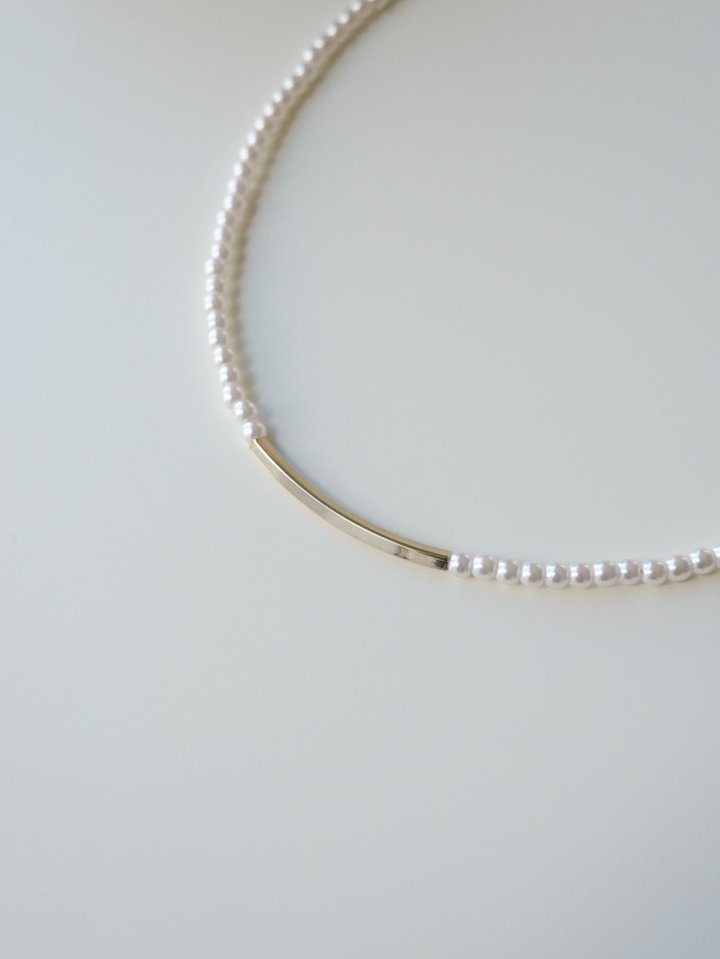 Eeiitt - Korean Women Fashion - #momslook - Creeq Point Pearl Necklace - 4