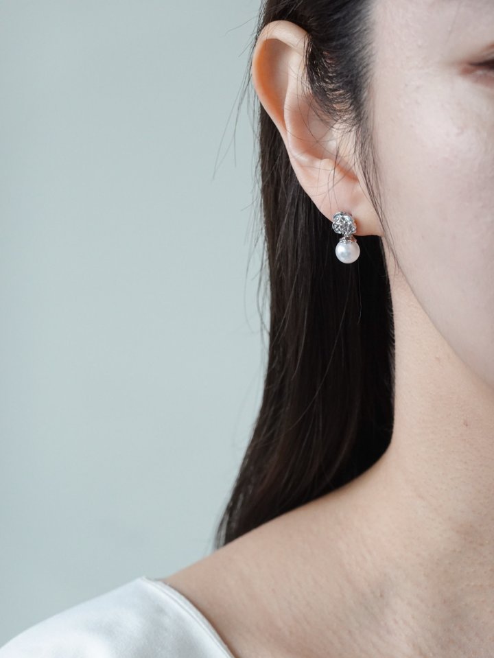 Eeiitt - Korean Women Fashion - #womensfashion - Rose Me Pearl Earring - 6
