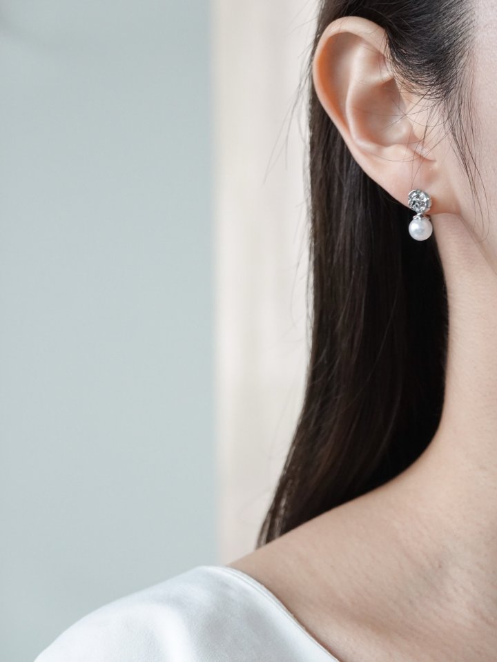 Eeiitt - Korean Women Fashion - #womensfashion - Rose Me Pearl Earring - 8