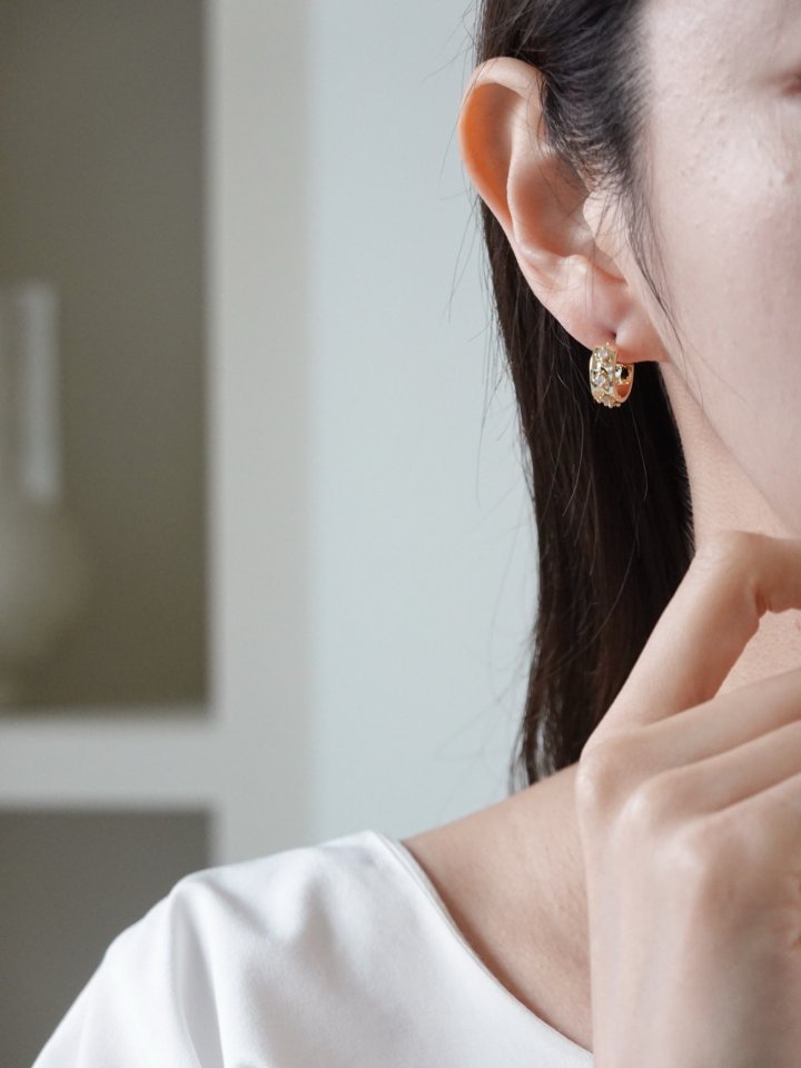 Eeiitt - Korean Women Fashion - #womensfashion - Laboem Cubic Earring - 6