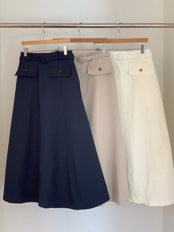 Elmu - Korean Women Fashion - #momslook - Pepper Belt Skirt - 9