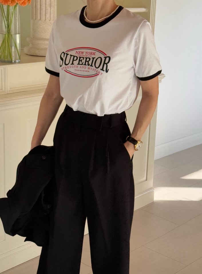 Elmu - Korean Women Fashion - #momslook - Super Tee - 10