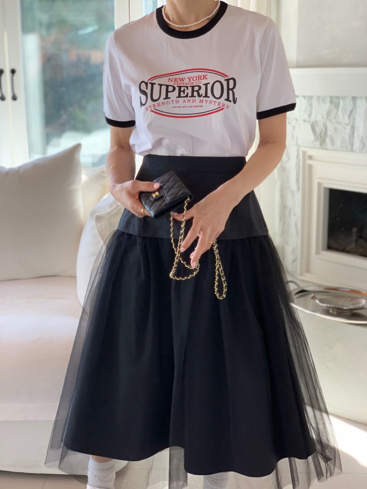 Elmu - Korean Women Fashion - #momslook - Super Tee - 8