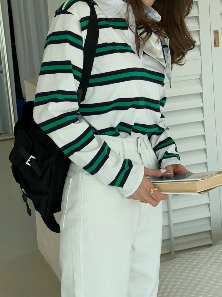 Elmu - Korean Women Fashion - #momslook - May Polo Tee - 10