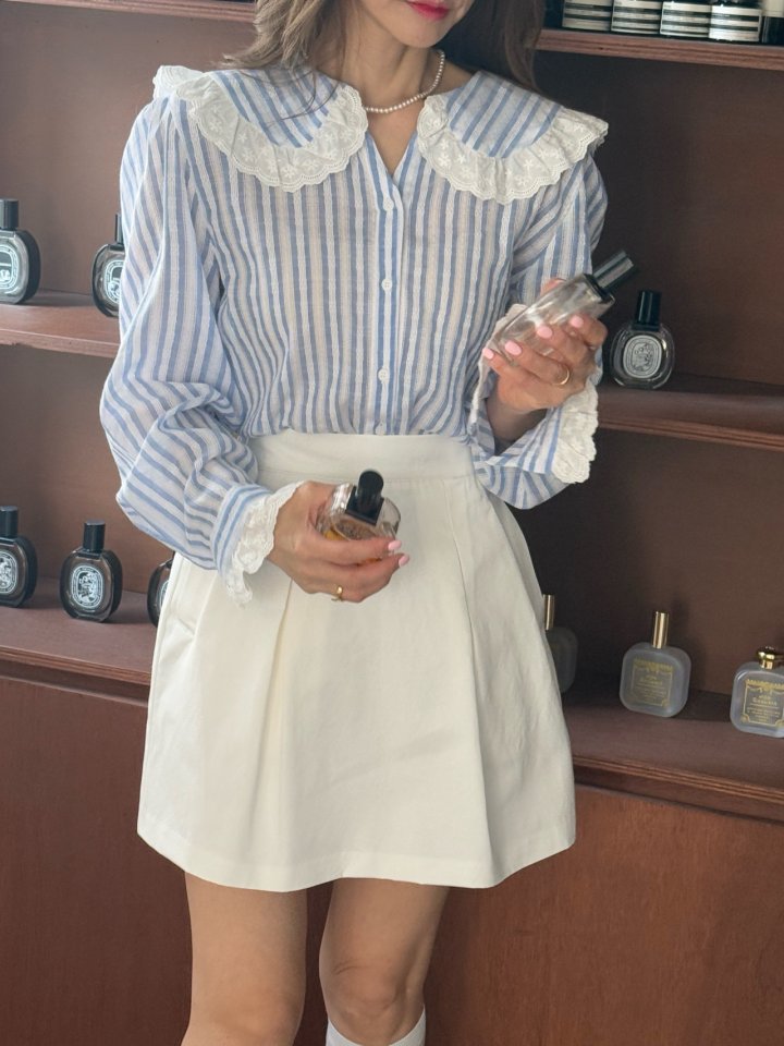 Elmu - Korean Women Fashion - #momslook - Ruby Lace Blouse - 2
