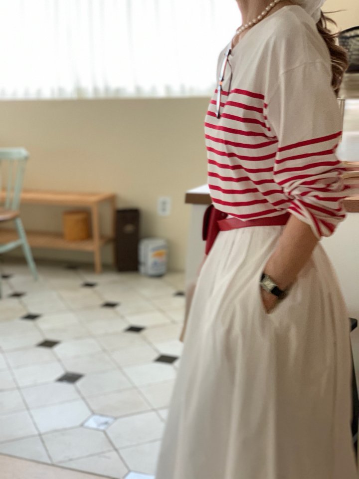 Elmu - Korean Women Fashion - #shopsmall - Senne Stripe Tee - 2
