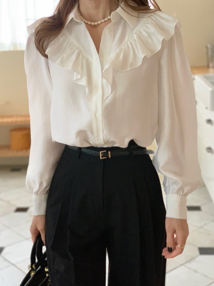 Elmu - Korean Women Fashion - #vintageinspired - Yumi Blouse - 3