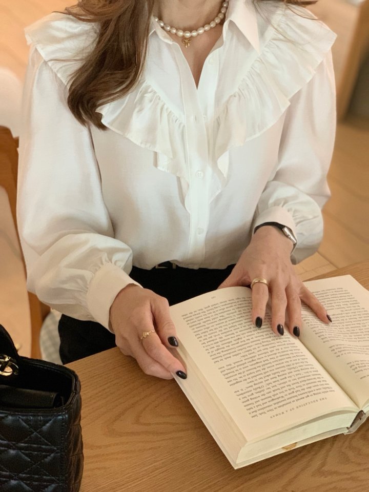 Elmu - Korean Women Fashion - #vintageinspired - Yumi Blouse - 4