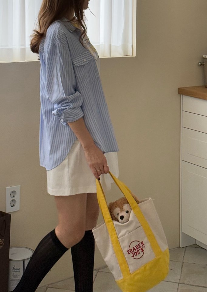Elmu - Korean Women Fashion - #womensfashion - Leo Pocket Shirt - 11
