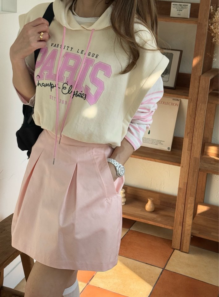 Elmu - Korean Women Fashion - #womensfashion - Paris Hood Vest
