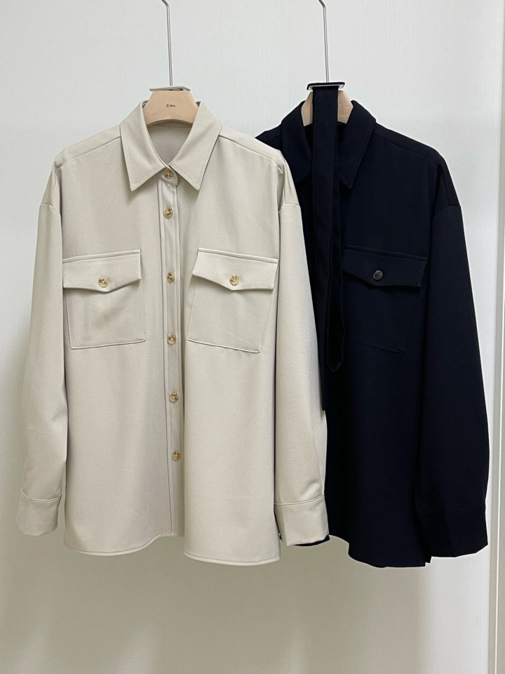 Elmu - Korean Women Fashion - #womensfashion - Momo Trench Shirt - 8