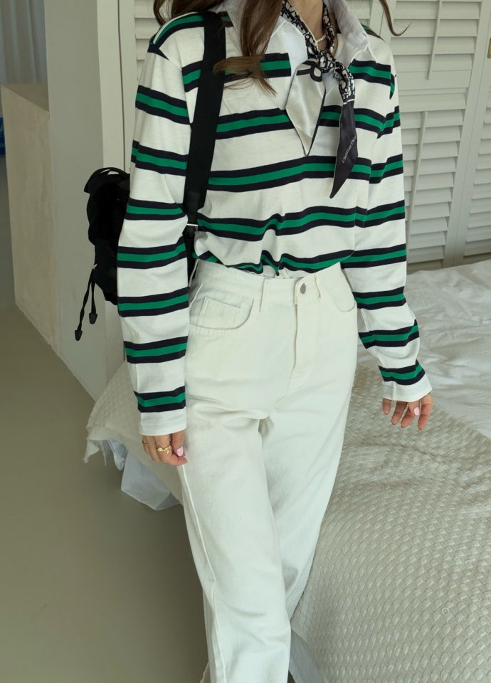 Elmu - Korean Women Fashion - #womensfashion - May Polo Tee - 11