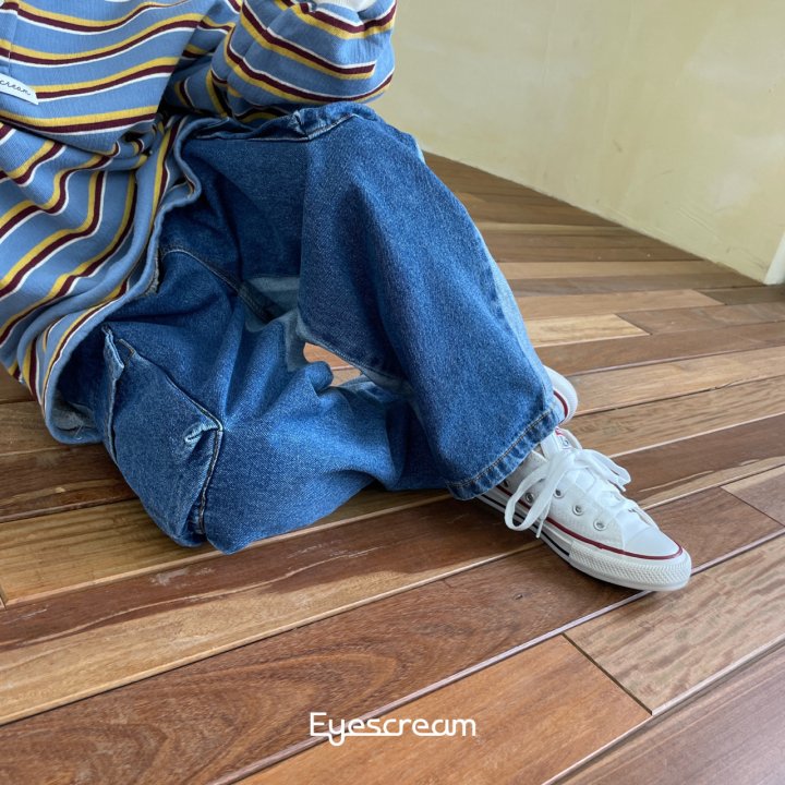 Eyescream - Korean Children Fashion - #Kfashion4kids - Signature Cargo Denim Pants - 9