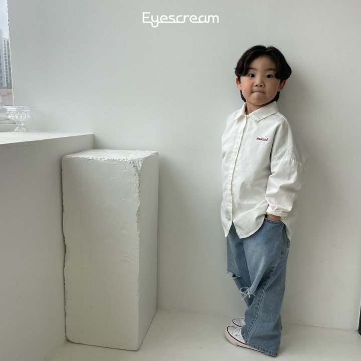 Eyescream - Korean Children Fashion - #kidzfashiontrend - Vintage Slit Denim Pants - 4