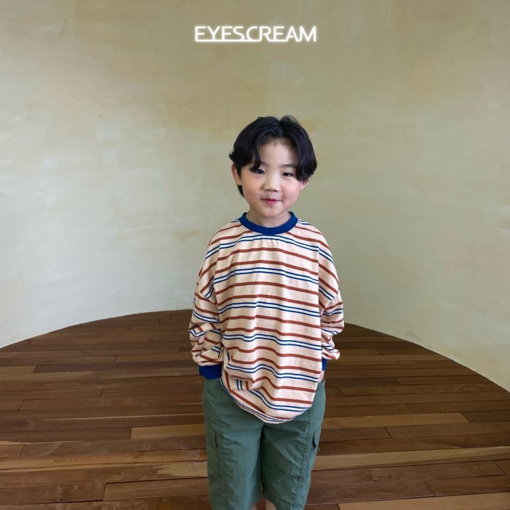 Eyescream - Korean Children Fashion - #Kfashion4kids - Multi Stripe Tee