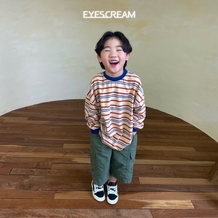 Eyescream - Korean Children Fashion - #childrensboutique - Multi Stripe Tee - 8