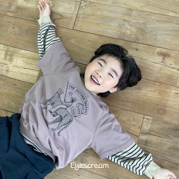 Eyescream - Korean Children Fashion - #designkidswear - Leopard Short Sleeved Pullover - 10