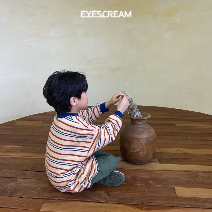 Eyescream - Korean Children Fashion - #discoveringself - Multi Stripe Tee - 10