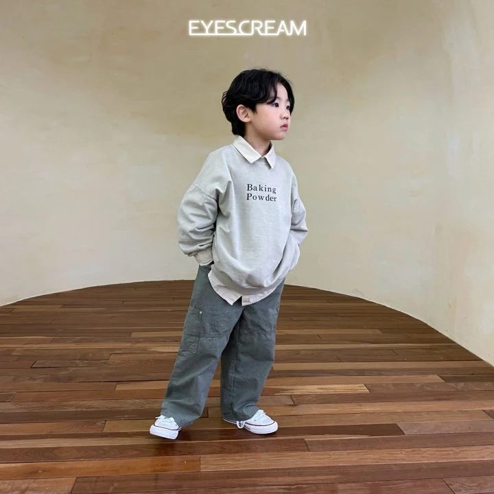 Eyescream - Korean Children Fashion - #kidsshorts - Baking Pigment Sweatshirts - 5