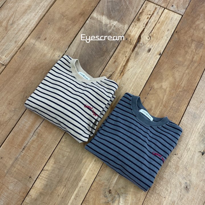 Eyescream - Korean Children Fashion - #kidsshorts - Good Dying Stripe Tee - 3