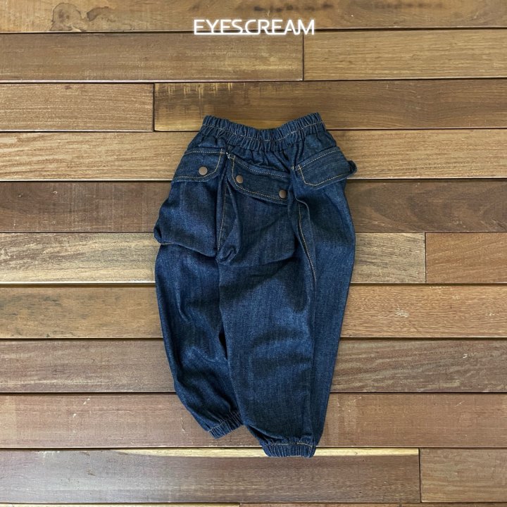 Eyescream - Korean Children Fashion - #littlefashionista - Non Fade Jogger Denim Pants - 7