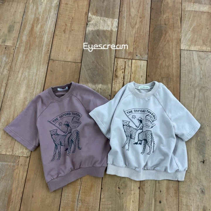 Eyescream - Korean Children Fashion - #littlefashionista - Leopard Short Sleeved Pullover - 3