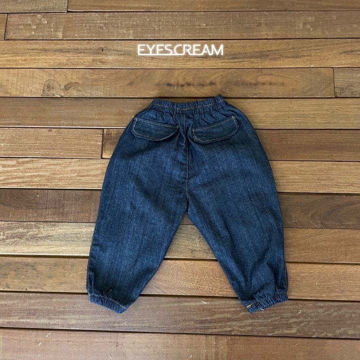 Eyescream - Korean Children Fashion - #minifashionista - Non Fade Jogger Denim Pants - 9