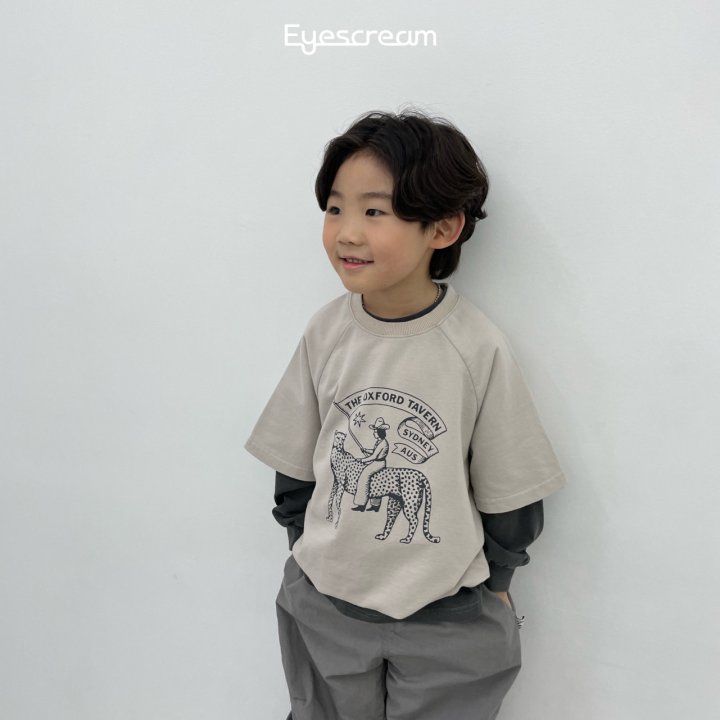 Eyescream - Korean Children Fashion - #minifashionista - Leopard Short Sleeved Pullover - 5