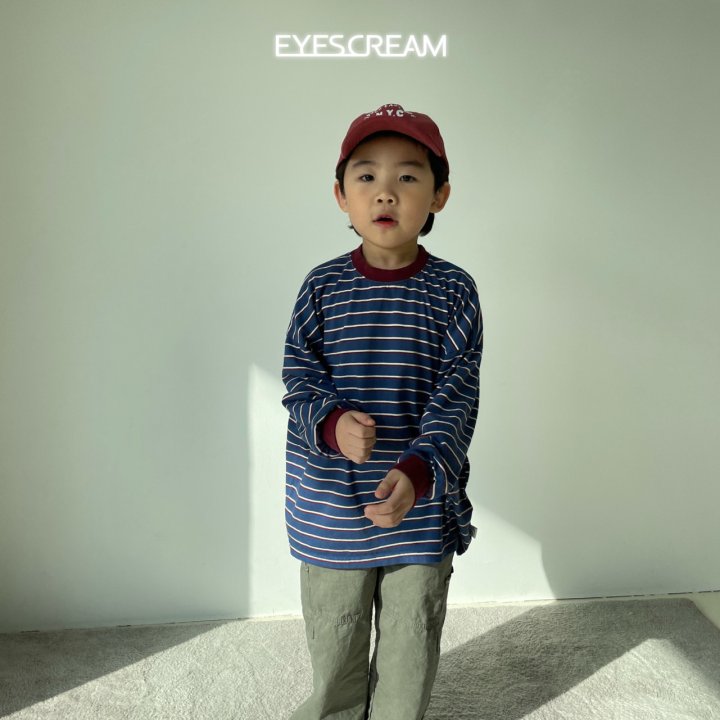 Eyescream - Korean Children Fashion - #magicofchildhood - Multi Stripe Tee - 4