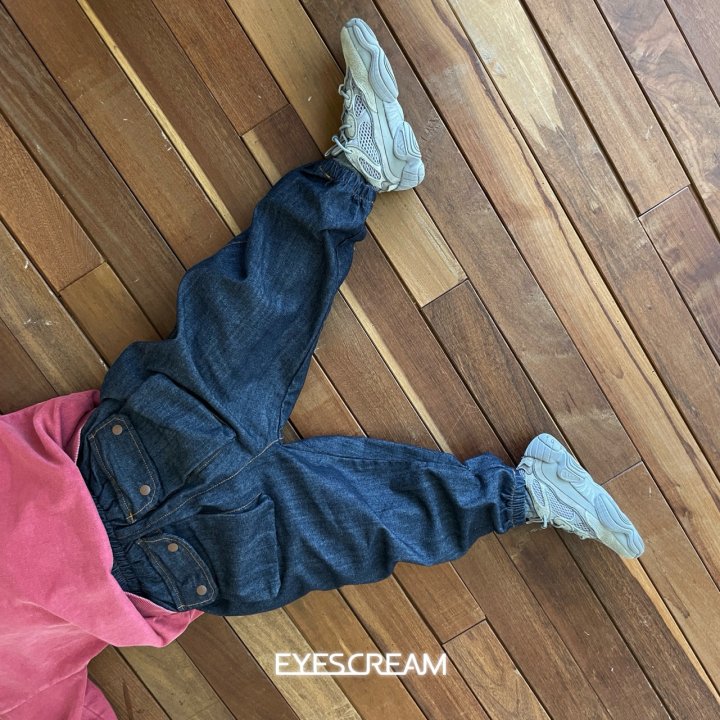 Eyescream - Korean Children Fashion - #prettylittlegirls - Non Fade Jogger Denim Pants - 10