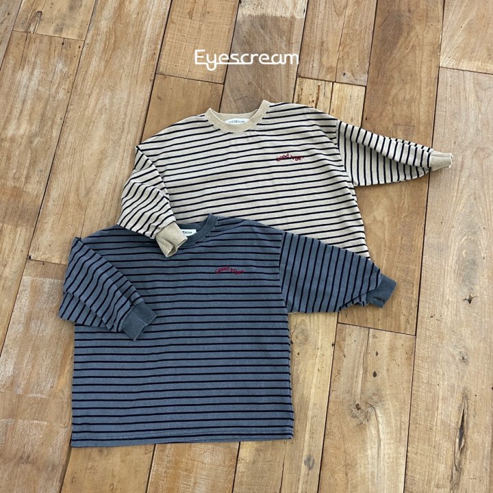 Eyescream - Korean Children Fashion - #prettylittlegirls - Good Dying Stripe Tee - 10
