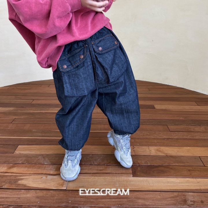 Eyescream - Korean Children Fashion - #todddlerfashion - Non Fade Jogger Denim Pants - 11