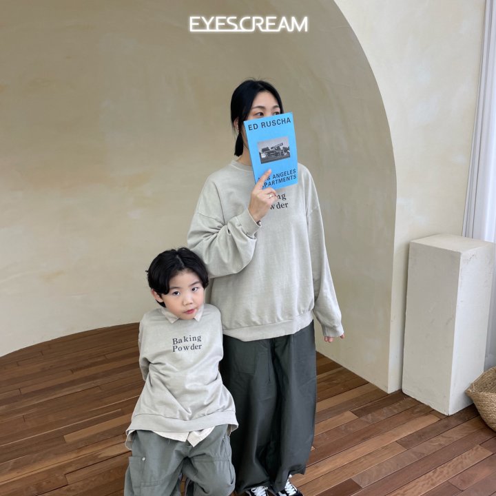 Eyescream - Korean Women Fashion - #momslook - Baking Pigment Mom Sweatshirts - 5