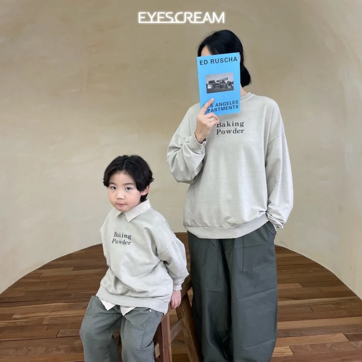 Eyescream - Korean Women Fashion - #shopsmall - Baking Pigment Mom Sweatshirts - 2