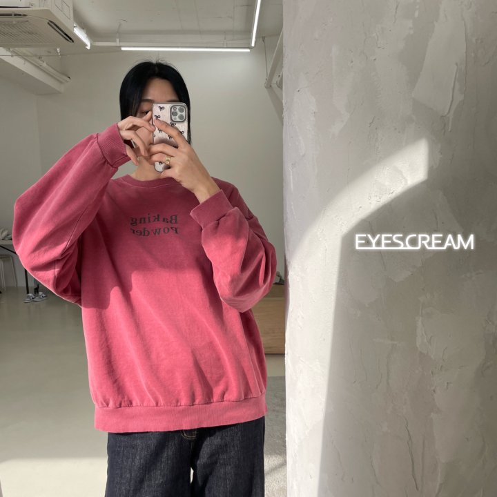 Eyescream - Korean Women Fashion - #thatsdarling - Baking Pigment Mom Sweatshirts - 4