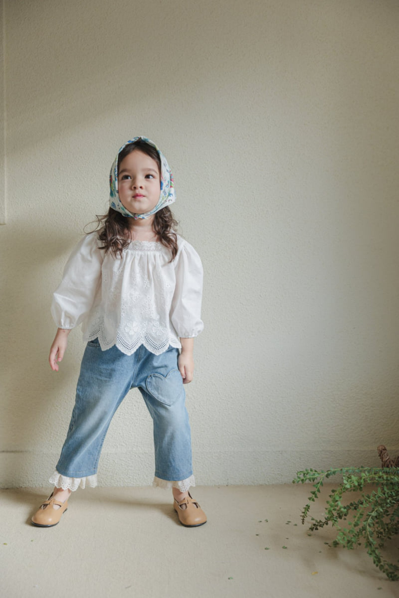 Flo - Korean Children Fashion - #discoveringself - Sweetie Denim Pants - 5