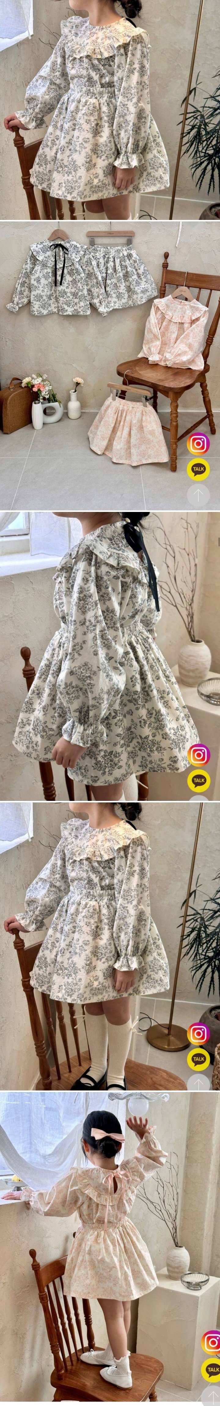 Flower J - Korean Children Fashion - #Kfashion4kids - Wendy Set-up