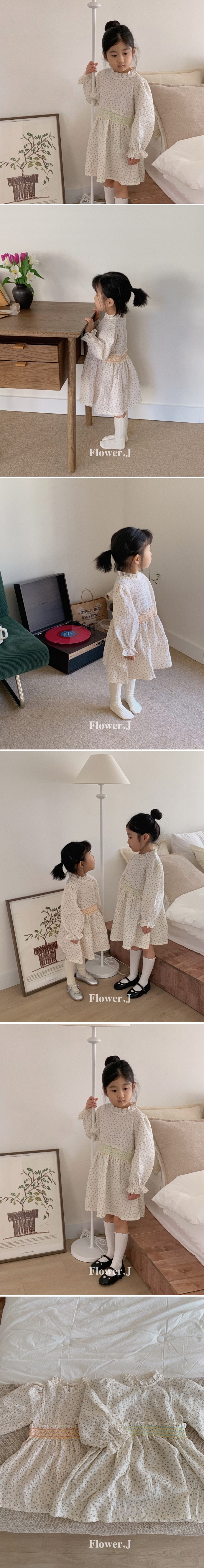 Flower J - Korean Children Fashion - #fashionkids - Embroidered Smoke One-piece