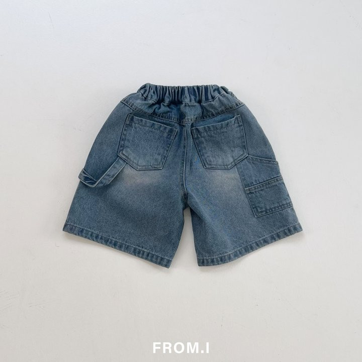 From I - Korean Children Fashion - #stylishchildhood - Carpender Half Denim Pants - 4