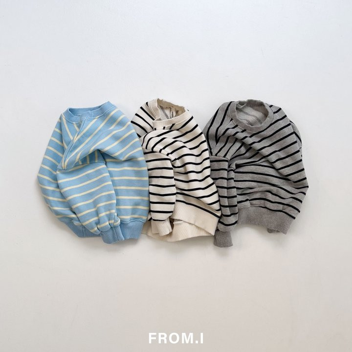 From I - Korean Children Fashion - #childrensboutique - Stripe Sweatshirts - 2