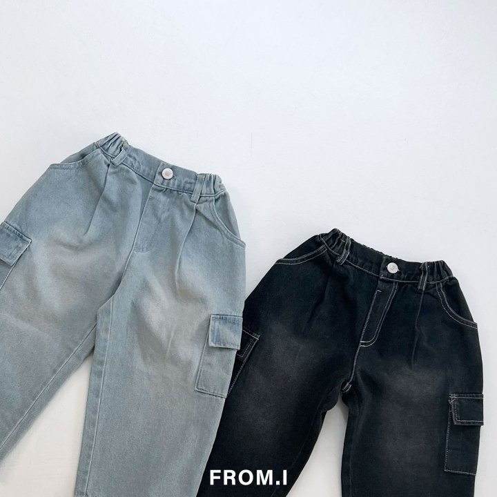 From I - Korean Children Fashion - #childrensboutique - Cargo Denim Pants - 9